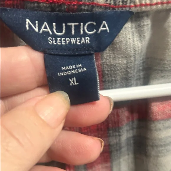 Nautica Plaid sleepwear in Red and Gray - Picture 2 of 8